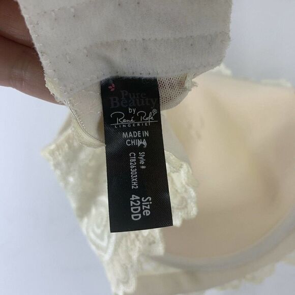 42DD Bra White Lace Underwired Padded Pure Beauty - Picture 7 of 7